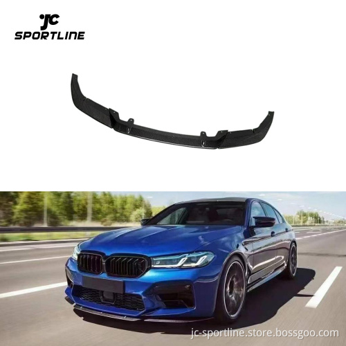 Carbon Fiber Front Lip for BMW F90 M5 Competition 2021-2022 - 3pcs/set